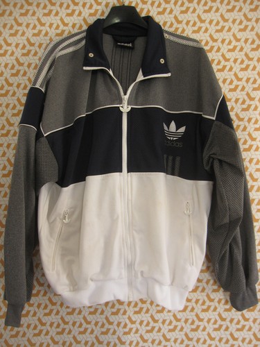 Veste adidas blanc gris - veste,