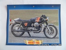 CARTE FICHE MOTO MOTO GUZZI 750 S3 1976