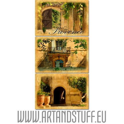 Provence tableau triptyque - provence,, en