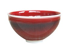 Chawan Japonais Vert Thé Bol Arita Article Yaki Rouge Kiin Shinemon Fabriqué En