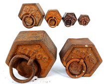 LOT DE 6 POIDS BALANCE ANCIENS