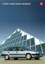 Catalogue prospekt brochure Citroën Xantia break Entreprise 2000 FR