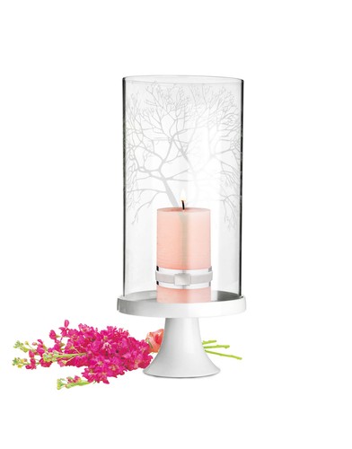 Photophore cylindre verre avec - cylindre,
