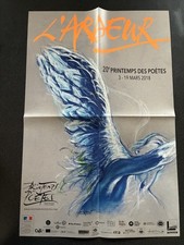 ERNEST PIGNON ERNEST Poster Affiche Le Courage Printemps des poètes 2018 NEUF