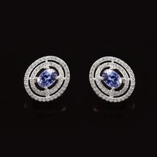 Boucles D’Oreilles Saphir