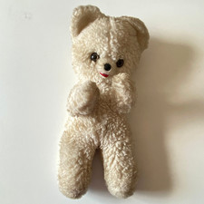 Ancien Ours Peluche Pub Cajoline - Jouets Berger - 70's Vintage Collection 45 cm