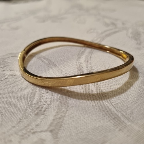 Bracelet jonc plaqué - or, jaune