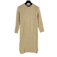 Robe Midi À Col Rond Côtelé