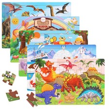 Puzzle Enfant 3 Ans 5 X 24 Pièces,Puzzle Bois Animaux à Partir,Jouet Educatif...