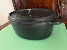 COCOTTE STAUB N°37 - 8 LITRES - FONTE NOIR MAT - TOUS FEUX DONT INDUCTION