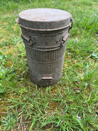 Boîte masque gaz militaire - boîte, à