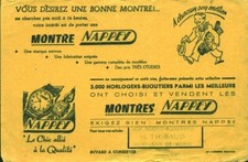 Buvard vintage montre Nappey