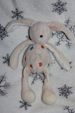 OOXOO MARESE doudou peluche LAPIN BEIGE POIS  25 cm