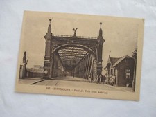 cpa cpsm carte postale 67 strasbourg pont du rhin rive badoise