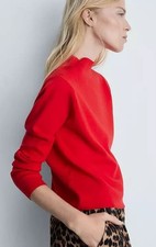 Pull Tricoté MANGO Rouge UK