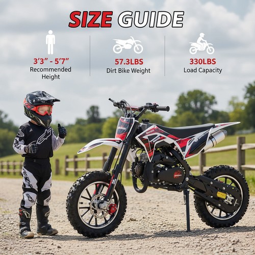 49cc stroke dirt bike - 49cc, 2-stroke