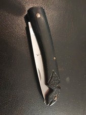  Unique : couteau de mineur messin animalier Ébène 