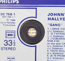 Johnny Hallyday Gang  LP 33T