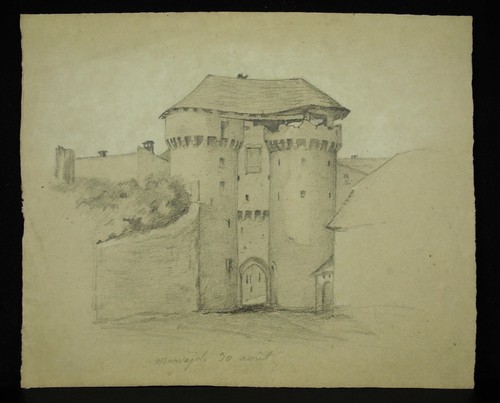 Dessin original porte de - de, la