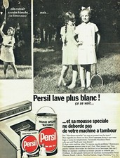 Publicité Advertising 099  1966  lessive Persil mousse spéciale machine à laver 