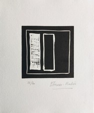 ETIENNE MARTIN - "Cadran natal I" - 1990 - Linogravure originale signée