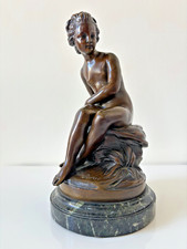 Ancien bronze Psyché cachat l'arc d'amour signé Sèvres