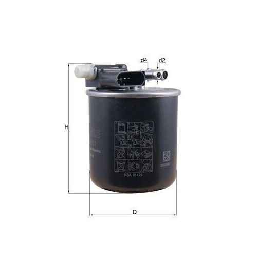 Filtre carburant mahle kl - filtre,