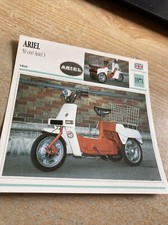 Ariel 3 tricycle 50 cm3 1971 carte moto de collection Atlas UK