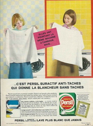 Publicité papier lessive - -,