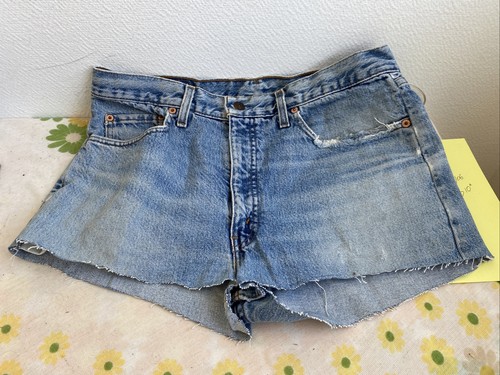 Ancien short jean lévis coupe - short,