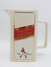 PICHET PUBLICITAIRE JOHNNIE WALKER CERAMIQUE CRAQUELEE  HAUT 17CM BER10