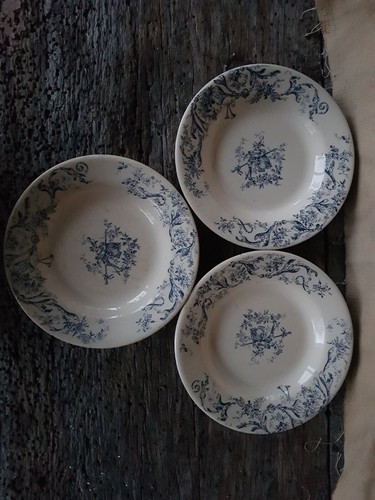 Assiettes creuses anciennes - 3,