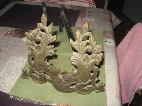 Paire anciens chenets - d'anciens,