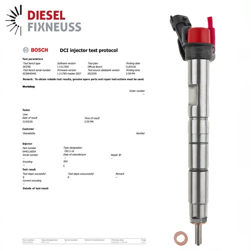 0445116054 injecteur bosch - injecteur,