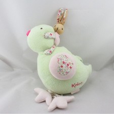 Doudou musical lapin sur oiseau vert rose Liberty KALOO - 21324
