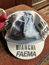Casquette Bianchi Faema 1978/9 D’origine Vélo Ancien