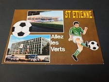 !! CPA carte vintage football ASSE SAINT-ETIENNE GEOFFROY GUICHARD !!