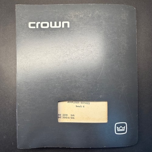 Vintage crown 300 300a - crown, dc-300/dc-300a