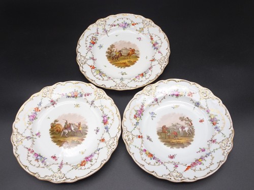 Early meissen hand painted - 3,