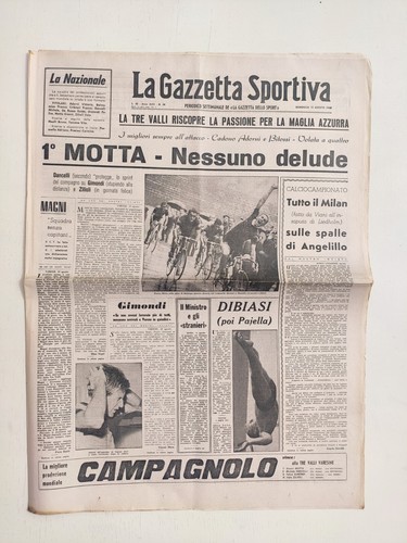 Gazzetta dello sport août - 15,
