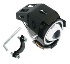 Brillant Blanc Brouillard Léger 12V Avec Montage Supports Pour Deux Roues Moto