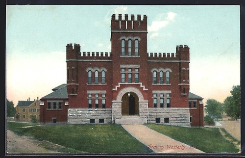 Carte postale westerly ri - postale, westerly,
