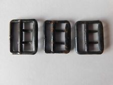 FRANCE 14-18 + 39-45 + FFI RESISTANCE : 3 BOUCLES METAL UNIFORMES BRASSARDS