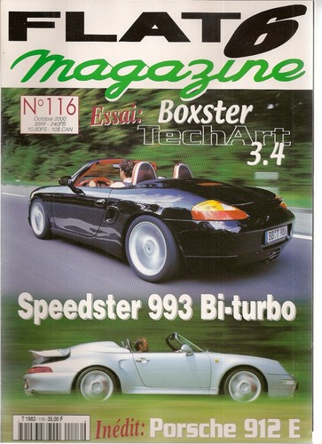 Flat 116 porsche - boxster, 3.4