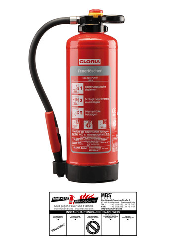 Extincteur abc gloria pro - extincteur, 6