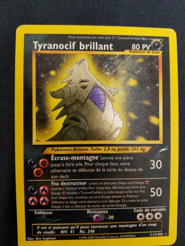 Carte pokemon tyranocif - carte,