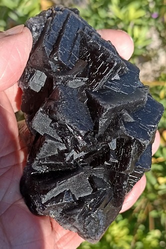 Fluorite noire fluorescente
