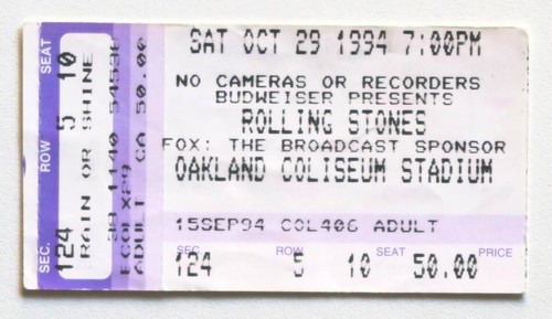 Billet concert ticket stub the - ticket,