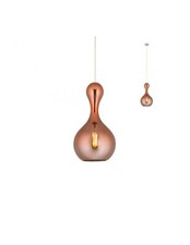 Suspension En Verre Design Moderne Cuivre 1 Lumière RD-0252