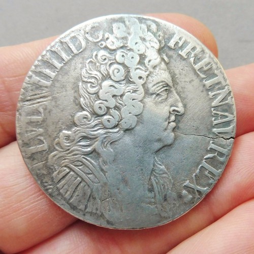 Louis xiv ecu aux 3 - xiv,